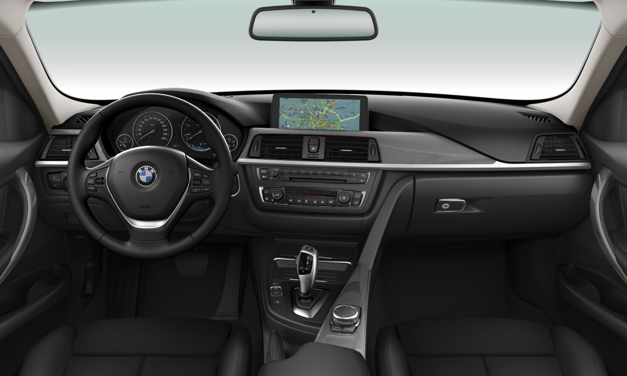 Interior of BMW 320d xDrive (F31), VIN WBA3K51050K309127