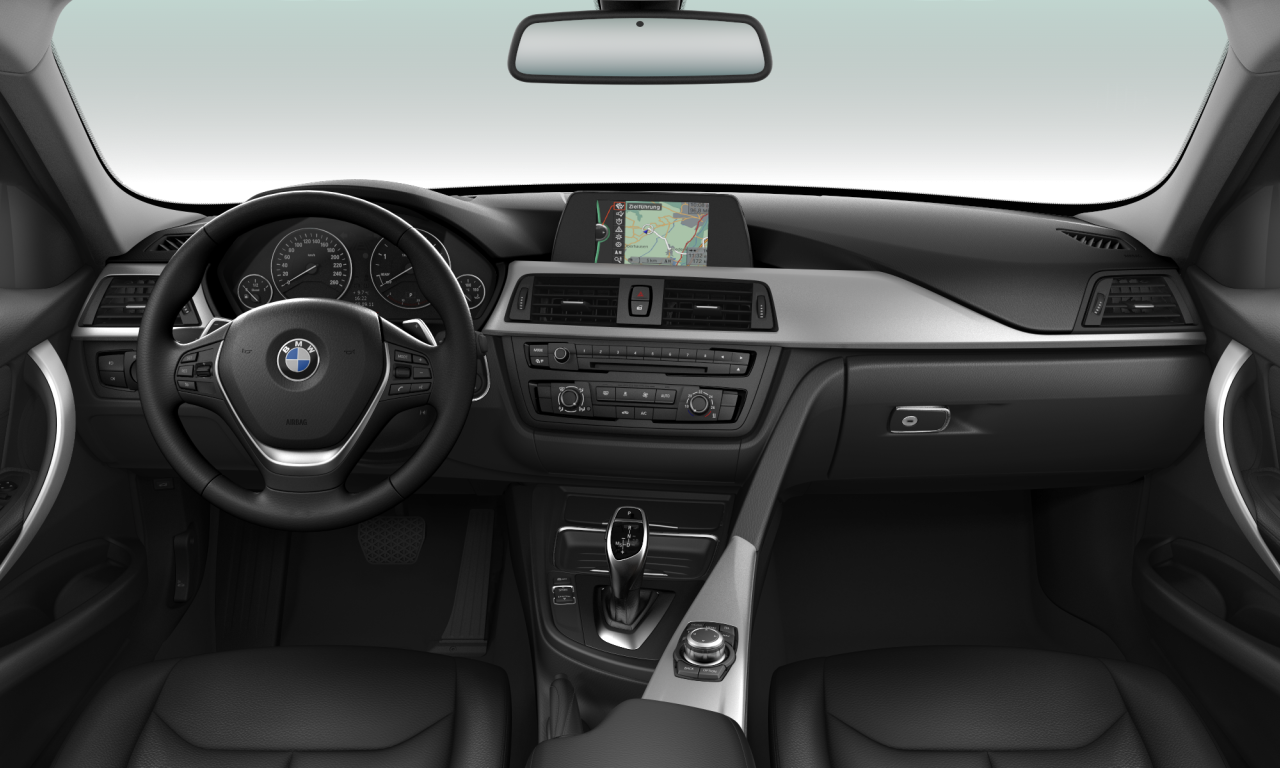 Interior of BMW 320d xDrive (F31), VIN WBA3K51060K171534