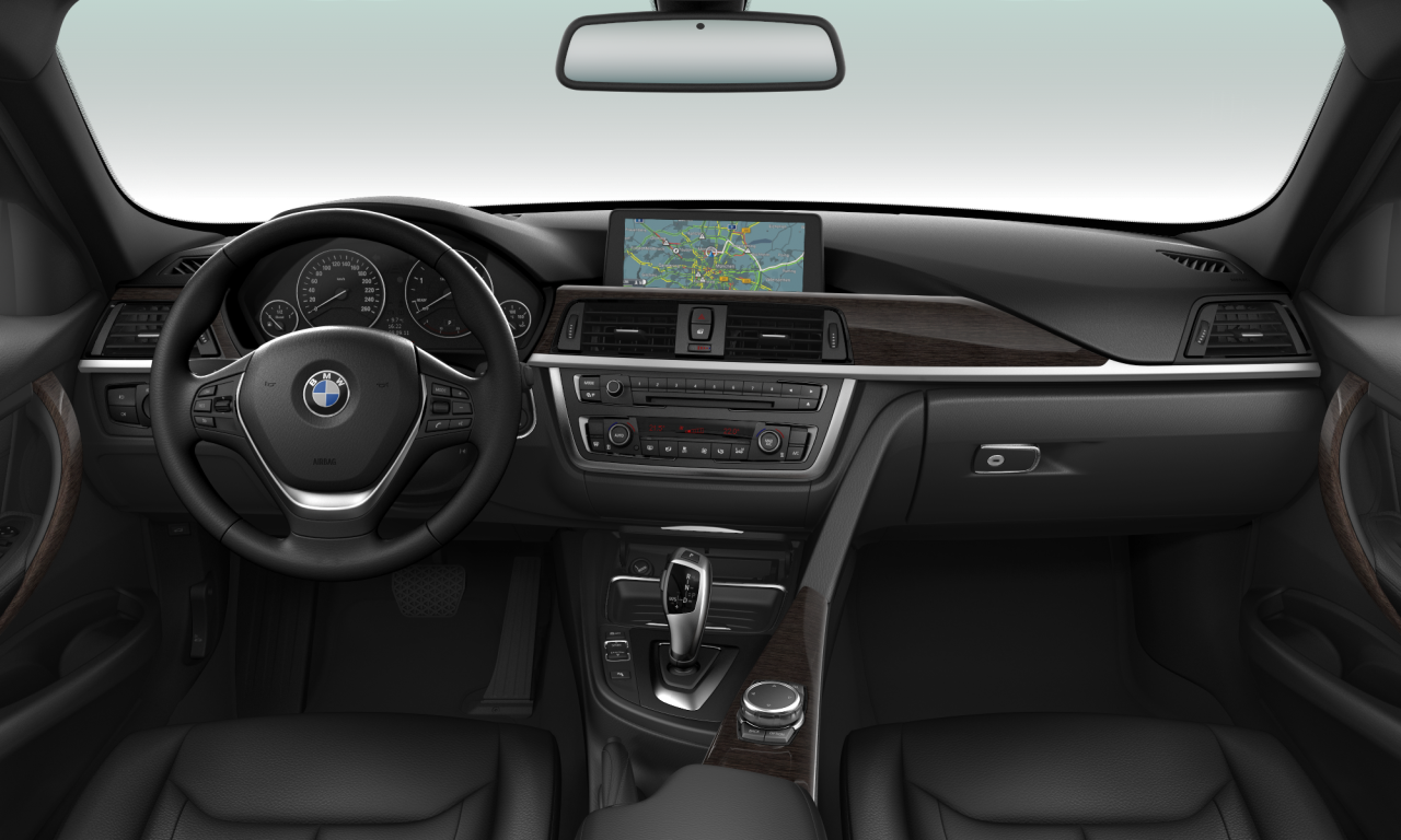 Interior of 2014 BMW 320d xDrive (F31), VIN WBA3K51060K174689