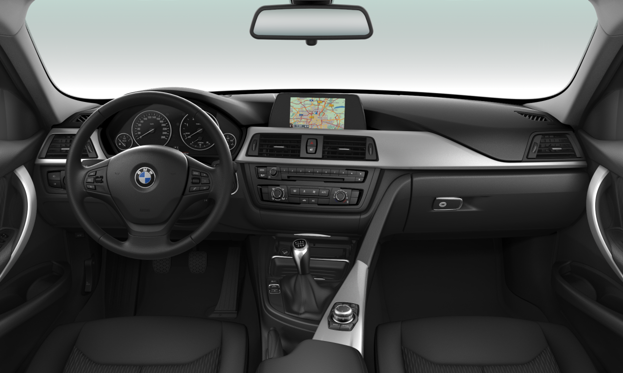 Interior of BMW 316d (F31), VIN WBA3K910X0F937314