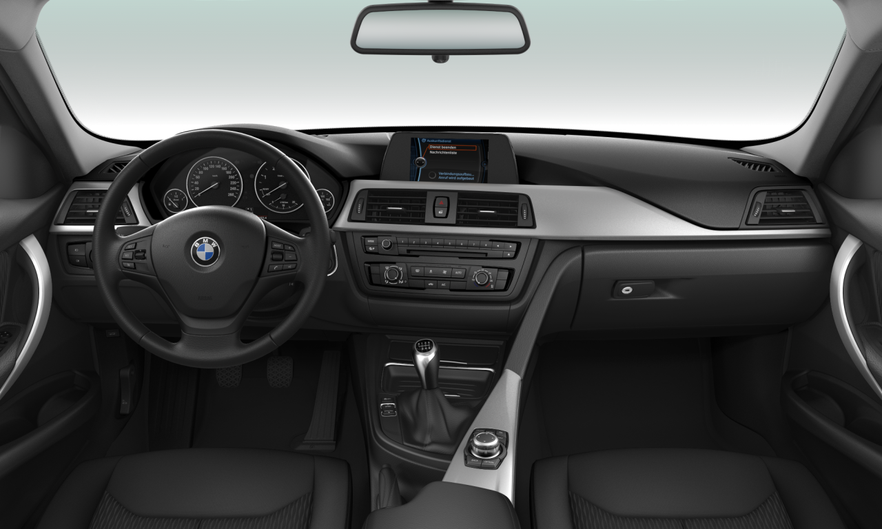 Interior of BMW 316d (F31), VIN WBA3K92000F331647