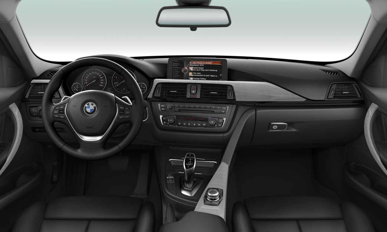 Interior of 2013 BMW 320d EfficientDynamics Edition (F31), VIN WBA3L11090KP40334