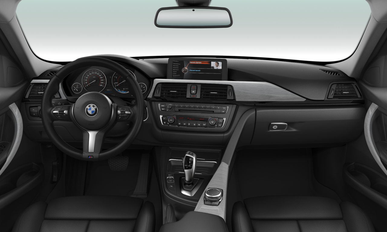 Interior of 2015 BMW 330d xDrive (F31), VIN WBA3L31010K185455