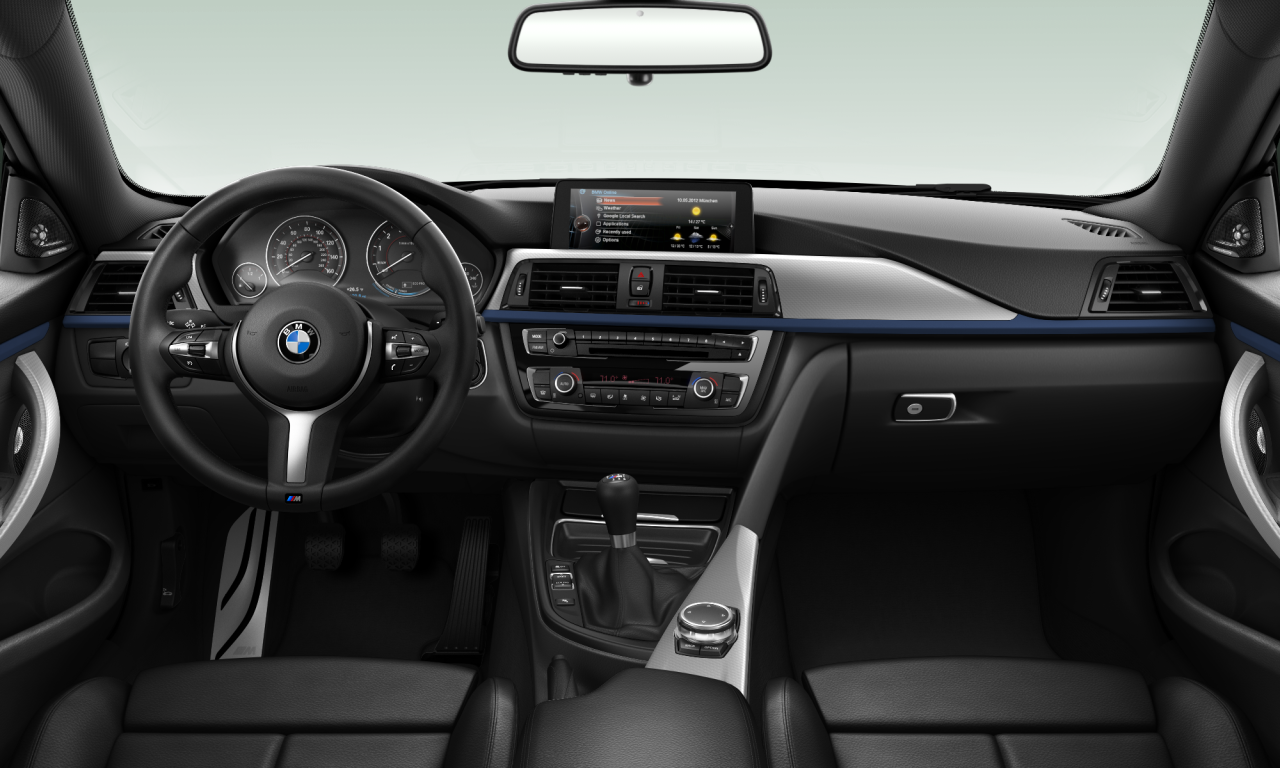 Interior of BMW 435i (F32), VIN WBA3R1C56GF774807