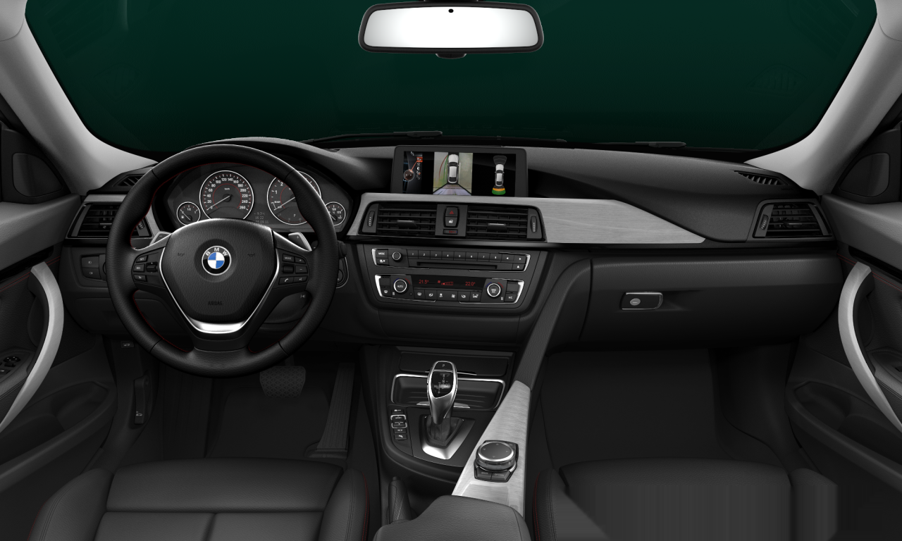Interior of BMW 328i (F34), VIN WBA3X32060D444383