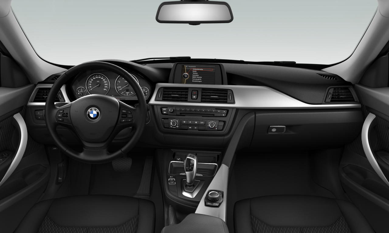Interior of BMW 318d (F34), VIN WBA3Y11030D376952