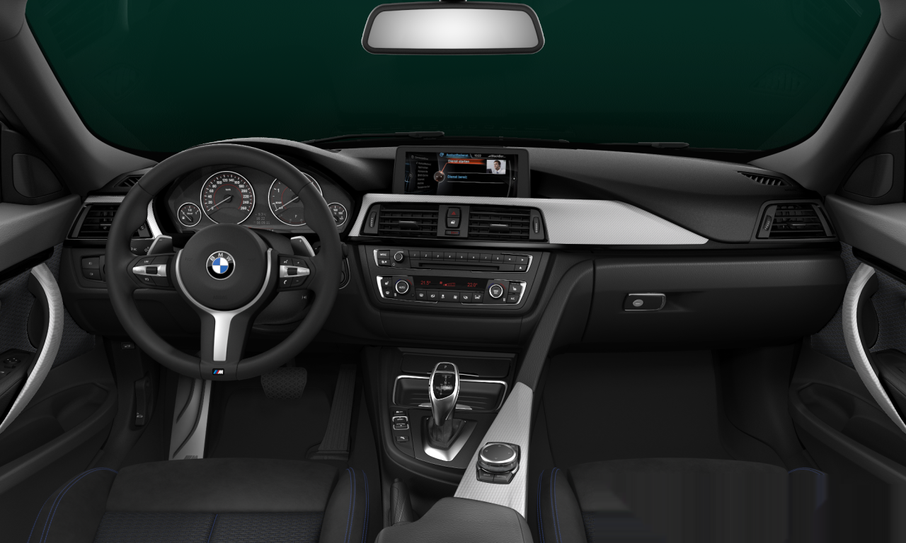 Interior of BMW 320d (F34), VIN WBA3Y31000GH97282