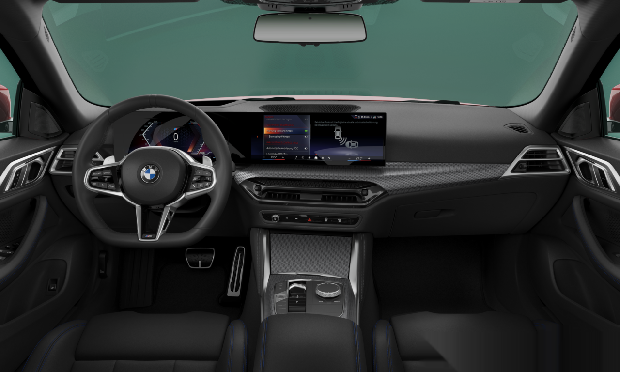Interior of BMW 420d (G26 (MUE)), VIN WBA41FR070FU90371