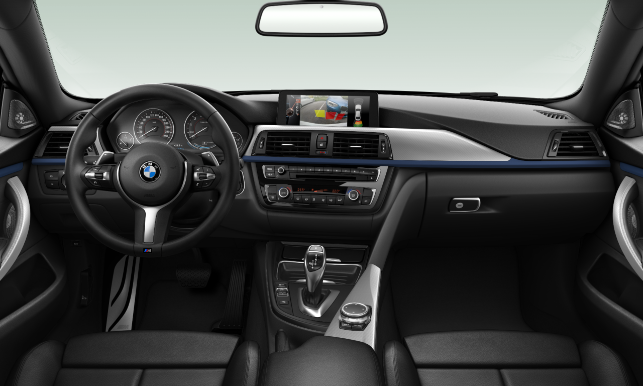 Interior of BMW 428i (F36), VIN WBA4A5107FD407421
