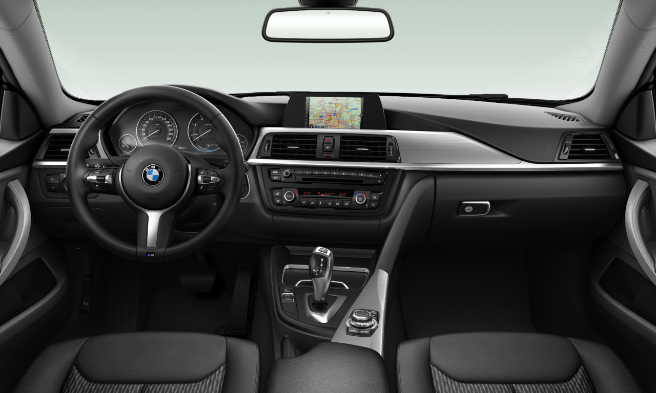 Interior of 2016 BMW 430d xDrive (F36), VIN WBA4C31000G578824
