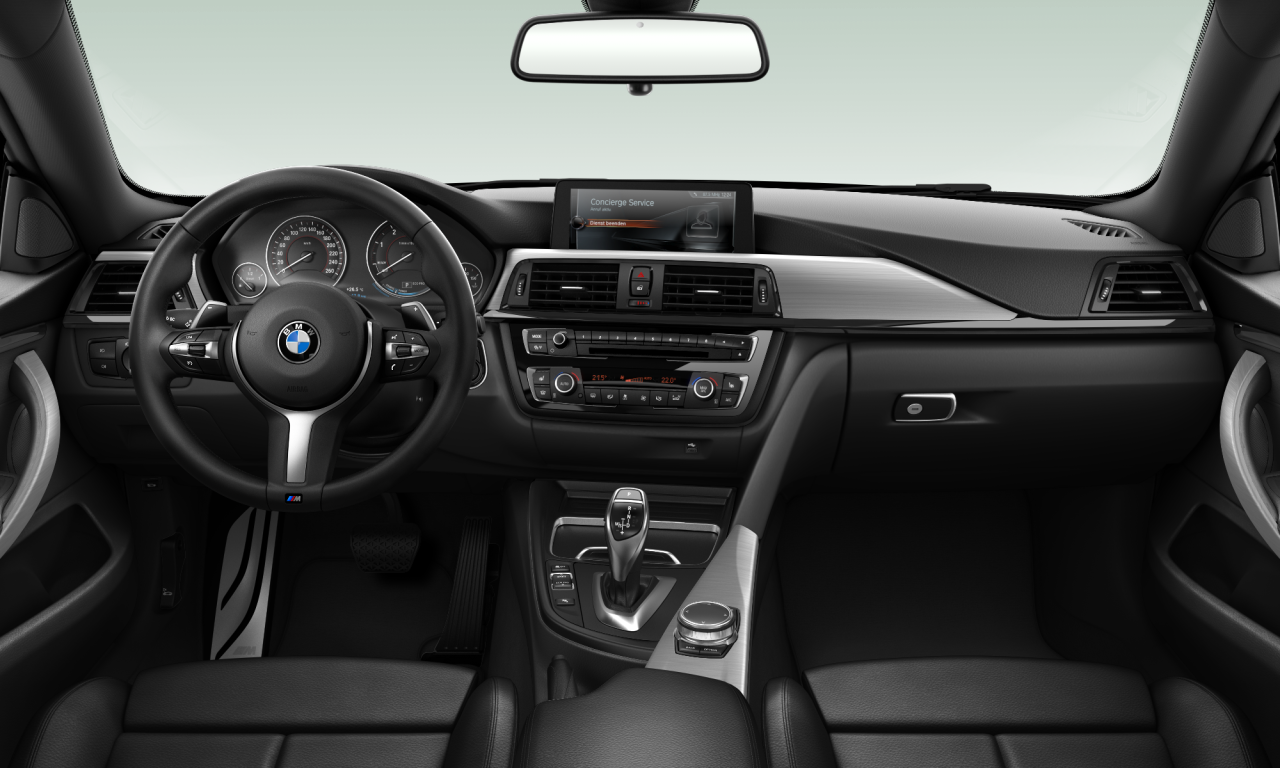 Interior of 2017 BMW 430d xDrive (F36), VIN WBA4C31070G785744