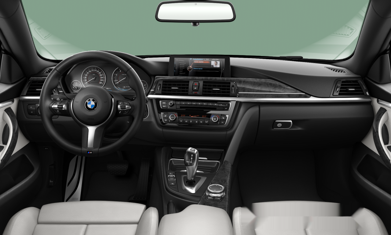 Interior of BMW 420d xDrive (F36), VIN WBA4C720X0G218059