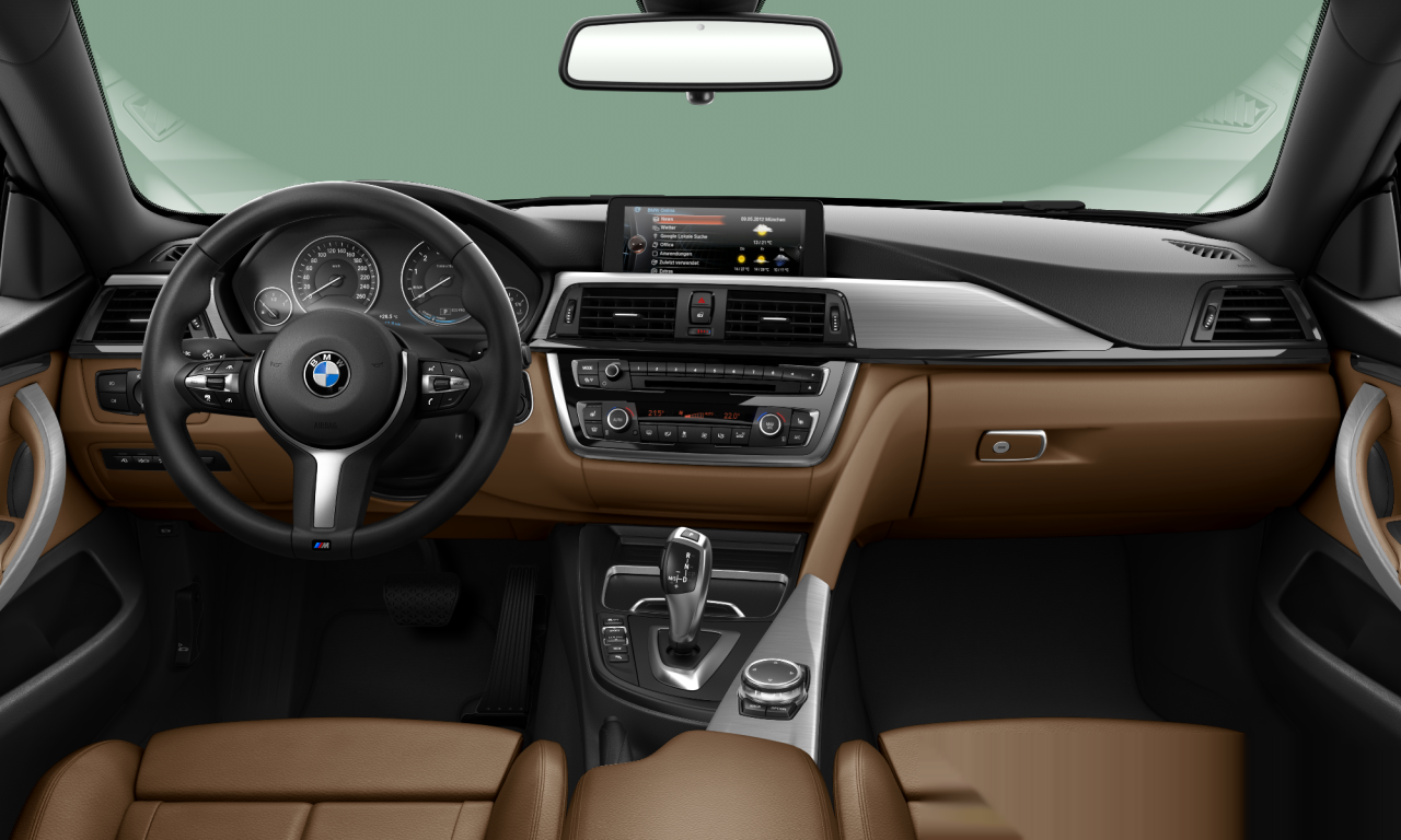 Interior of 2016 BMW 420i (F36), VIN WBA4D31070G744768