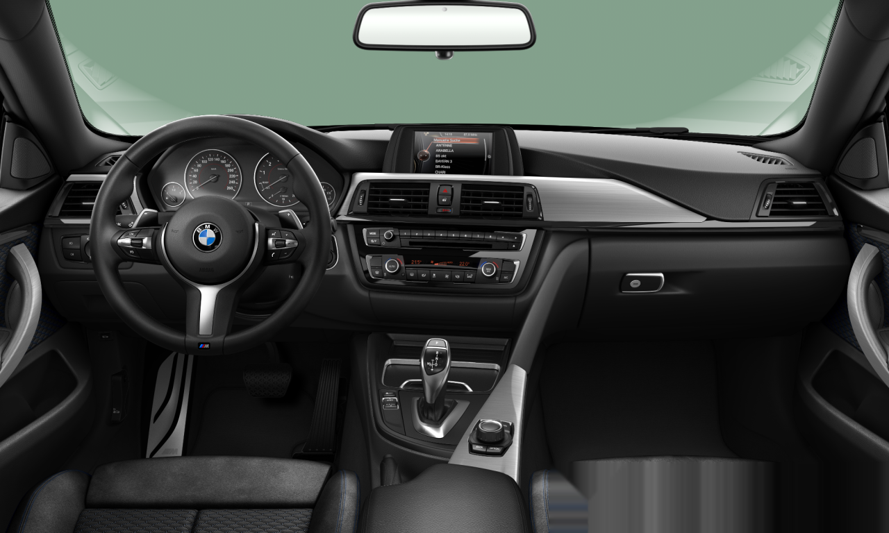 Interior of 2016 BMW 430i (F36), VIN WBA4D91050G192562