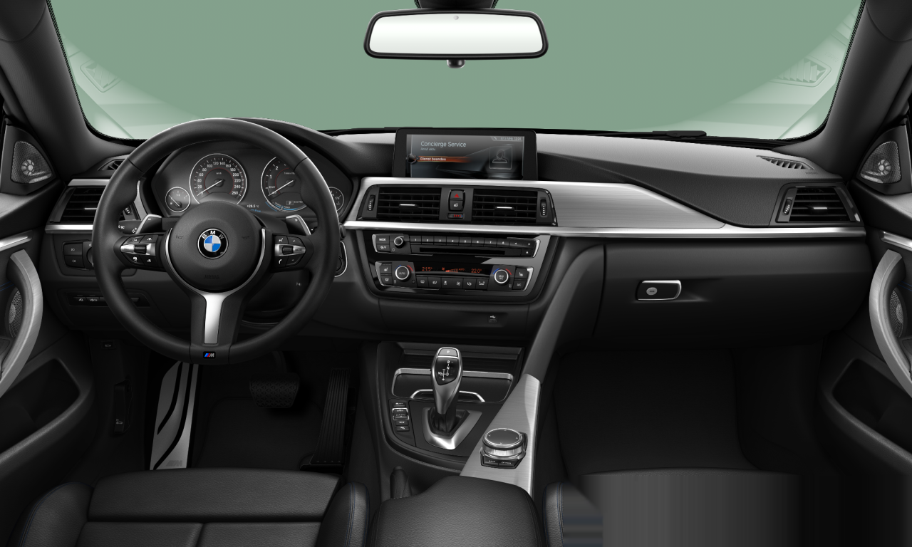 Interior of BMW 430i xDrive (F36), VIN WBA4E11090G185497