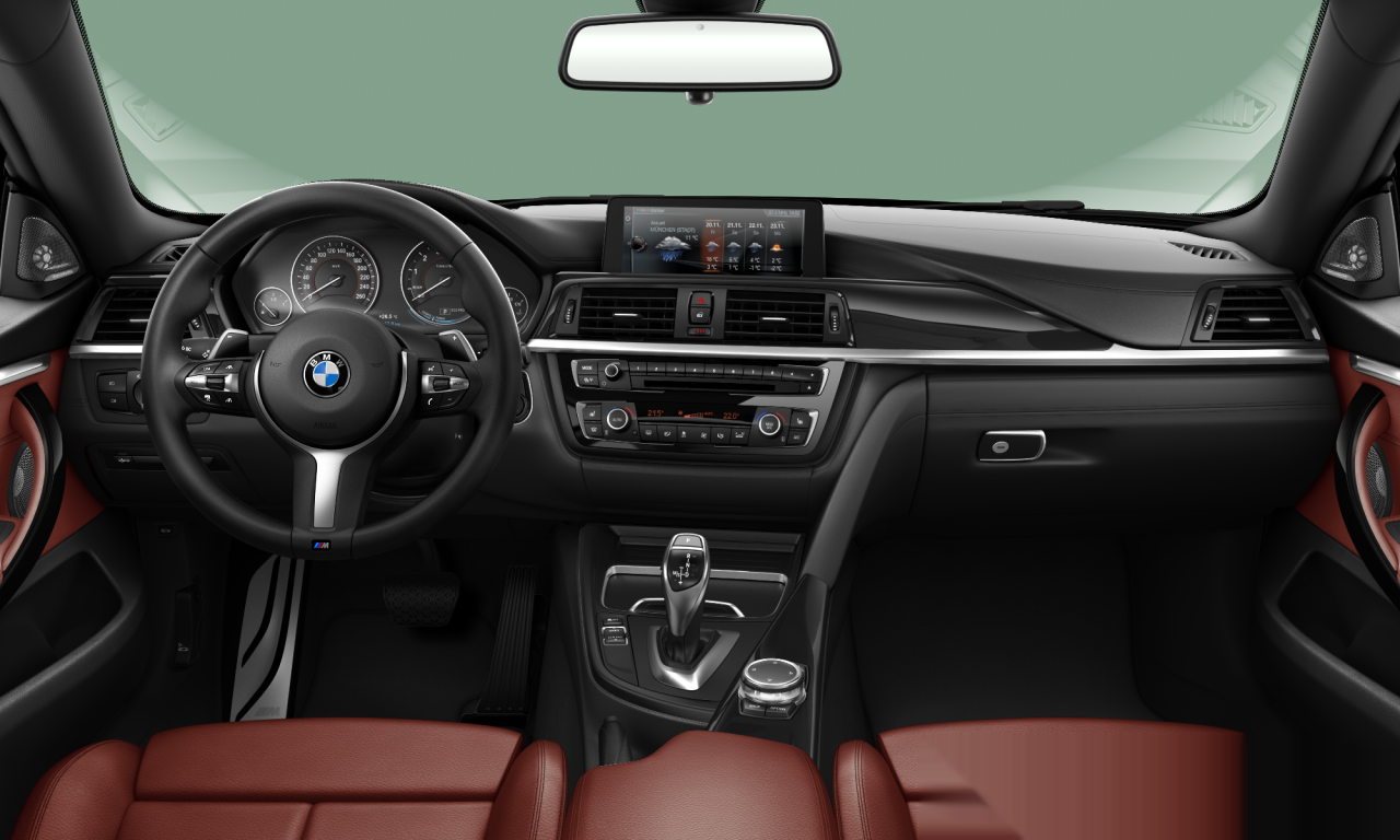 Interior of 2016 BMW 440i xDrive (F36), VIN WBA4E51020G188541