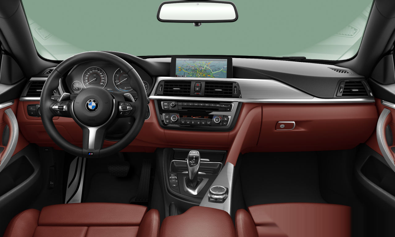 Interior of 2015 BMW 420d (F36), VIN WBA4E91080G283323