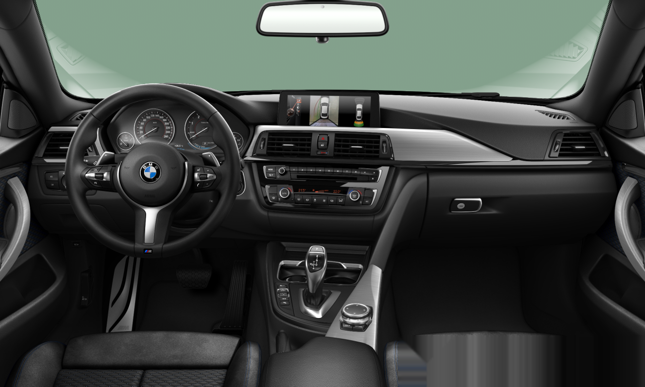 Interior of BMW 420d xDrive (F36), VIN WBA4F11040G605955