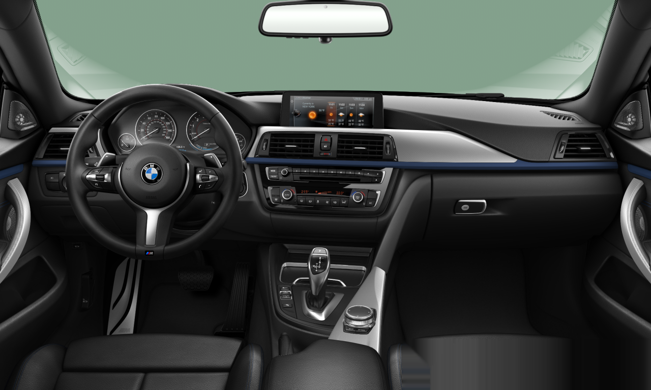 Interior of BMW 430i (F36), VIN WBA4F7C3XHG789398