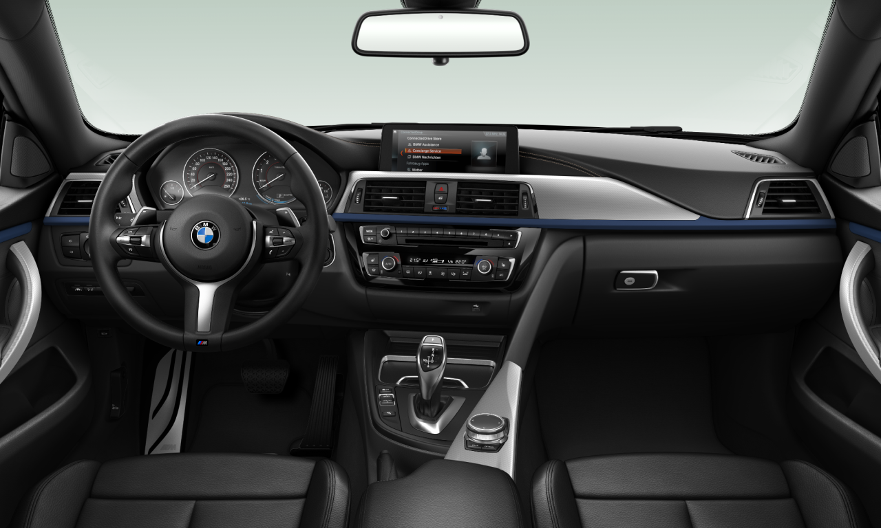 Interior of 2017 BMW 430i xDrive (F36 (MUE)), VIN WBA4H91000BH35207