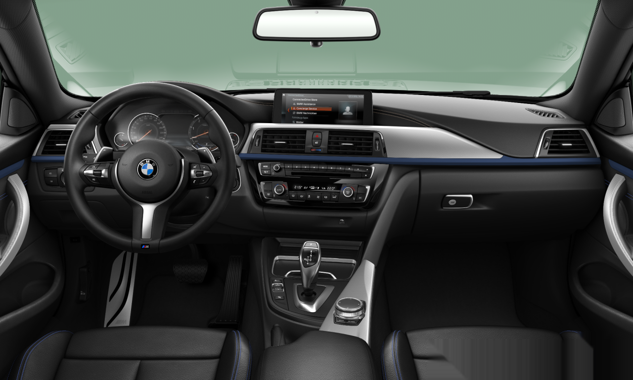 Interior of BMW 420d xDrive (F32 (MUE)), VIN WBA4X51050AK96925