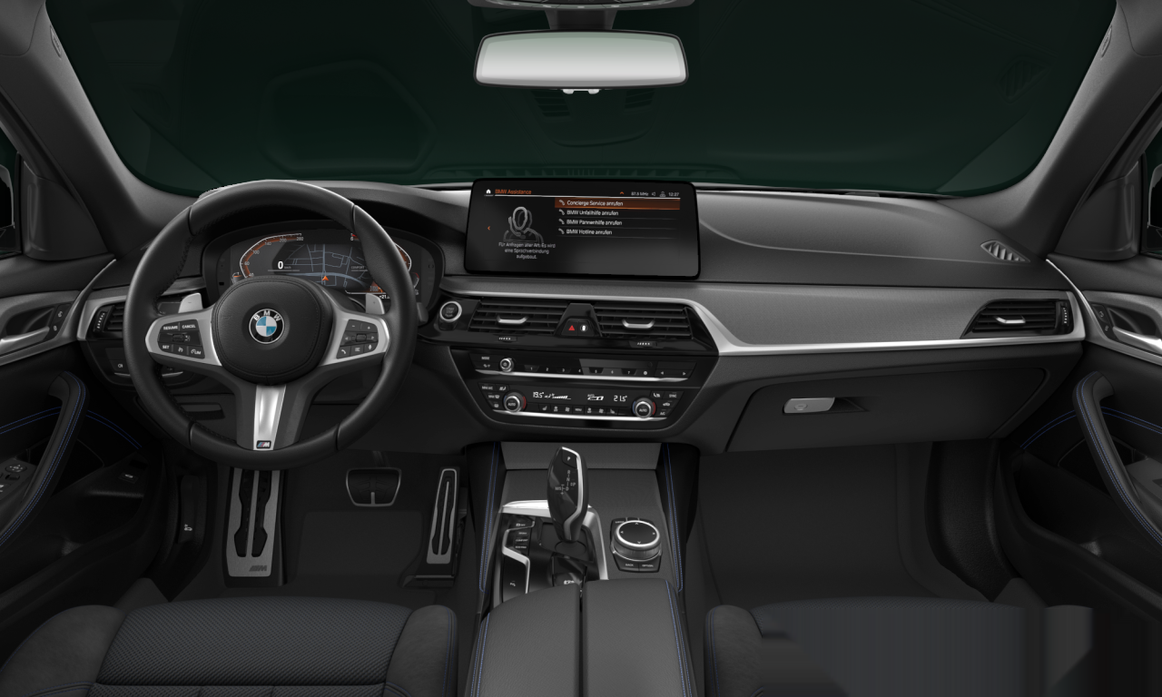 Interior of 2021 BMW 520d xDrive (G30 (MUE)), VIN WBA51BL090WX60433