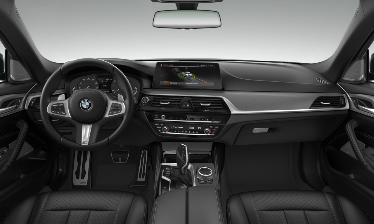 Interior of BMW 530i (G30 (MUE)), VIN WBA53BH04PWX98763