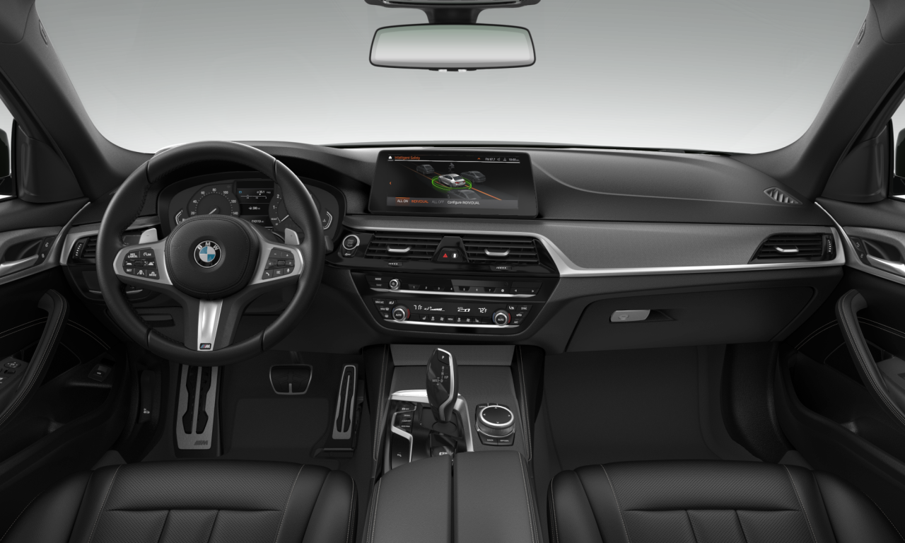 Interior of BMW 540i (G30 (MUE)), VIN WBA53BJ02MWX11996