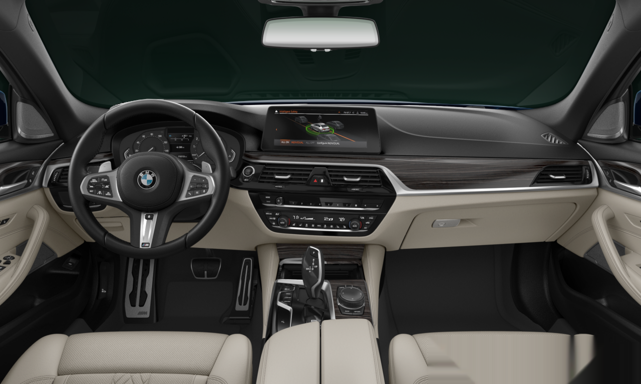 Interior of BMW 540i (G30 (MUE)), VIN WBA53BJ03PWX94486