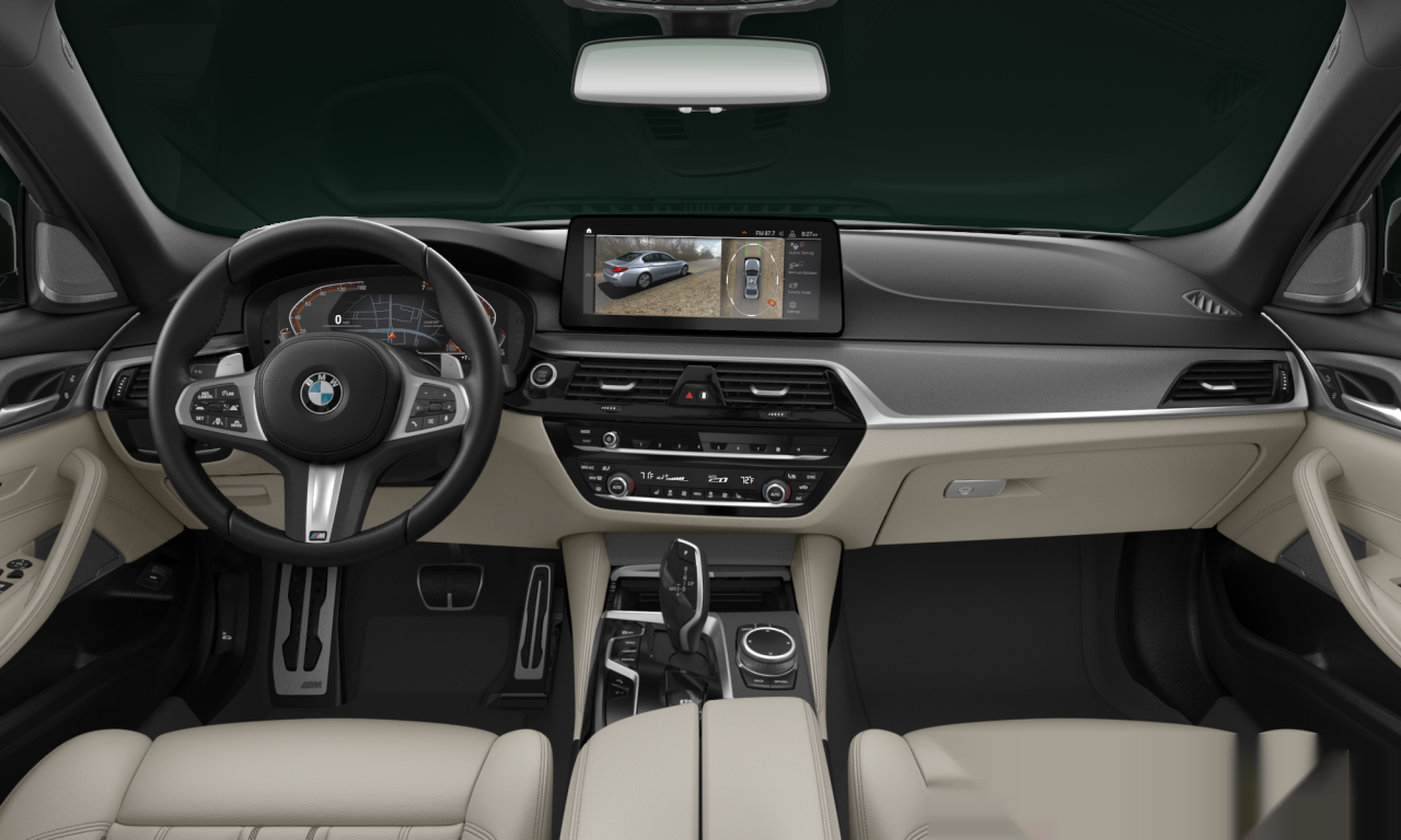 Interior of BMW 540i (G30 (MUE)), VIN WBA53BJ08MWW98817
