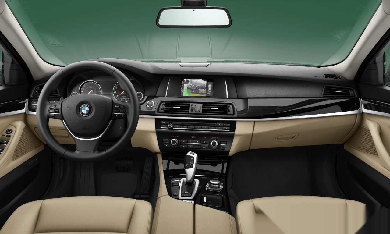 Interior of BMW 520i (F10 (MUE)), VIN WBA5A1106GG374229