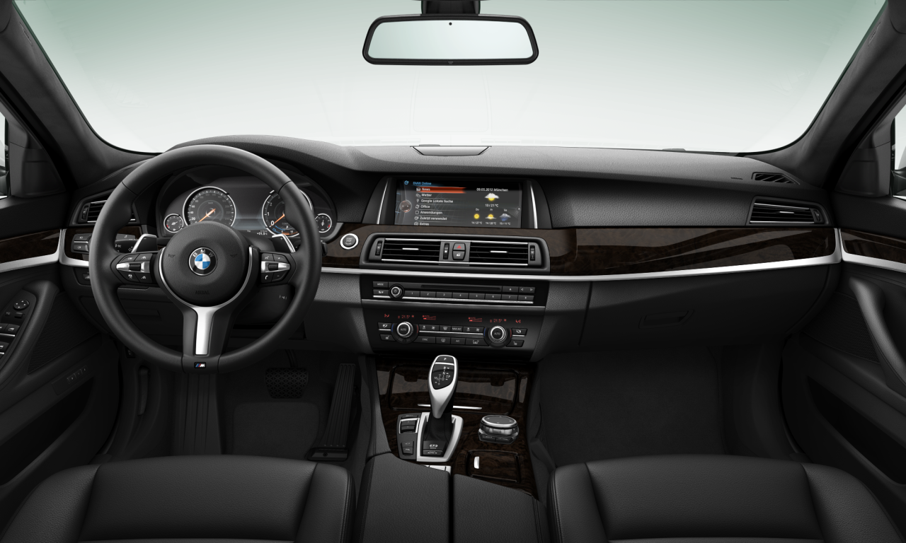 Interior of BMW 528i (F10 (MUE)), VIN WBA5A5100GG602961