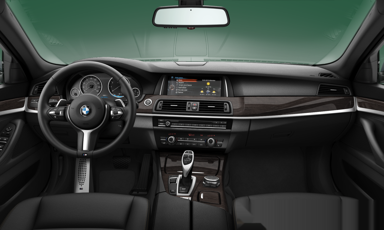 Interior of 2015 BMW 528i (F10 (MUE)), VIN WBA5A5C55GD526972