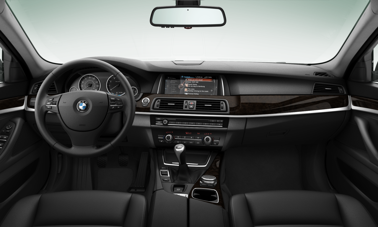 Interior of BMW 528i xDrive (F10 (MUE)), VIN WBA5A7C54ED219754