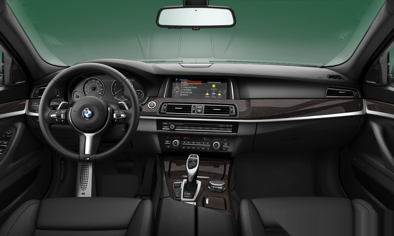 Interior of 2015 BMW 535i (F10 (MUE)), VIN WBA5B1C50GG134082