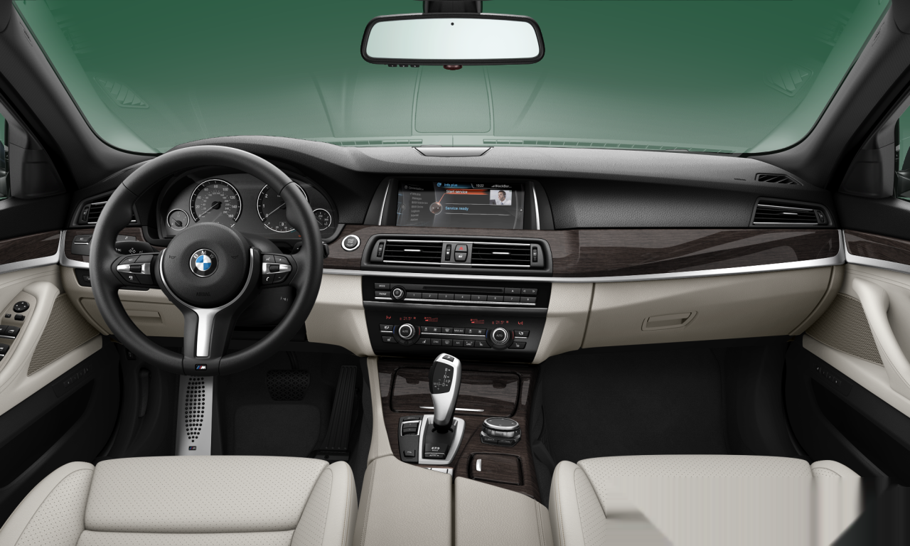 Interior of 2013 BMW 535i (F10 (MUE)), VIN WBA5B1C54ED475337
