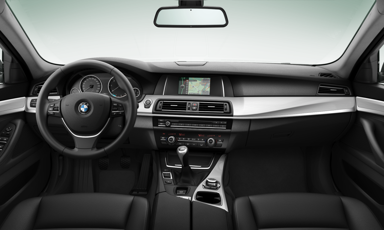 Interior of BMW 518d (F10 (MUE)), VIN WBA5C11060D035746