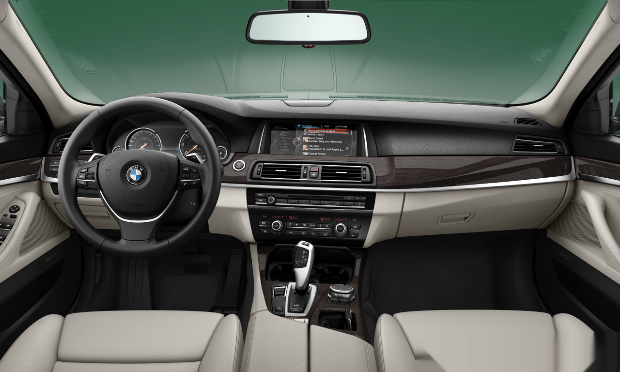 Interior of BMW 520d (F10 (MUE)), VIN WBA5C31010D047878