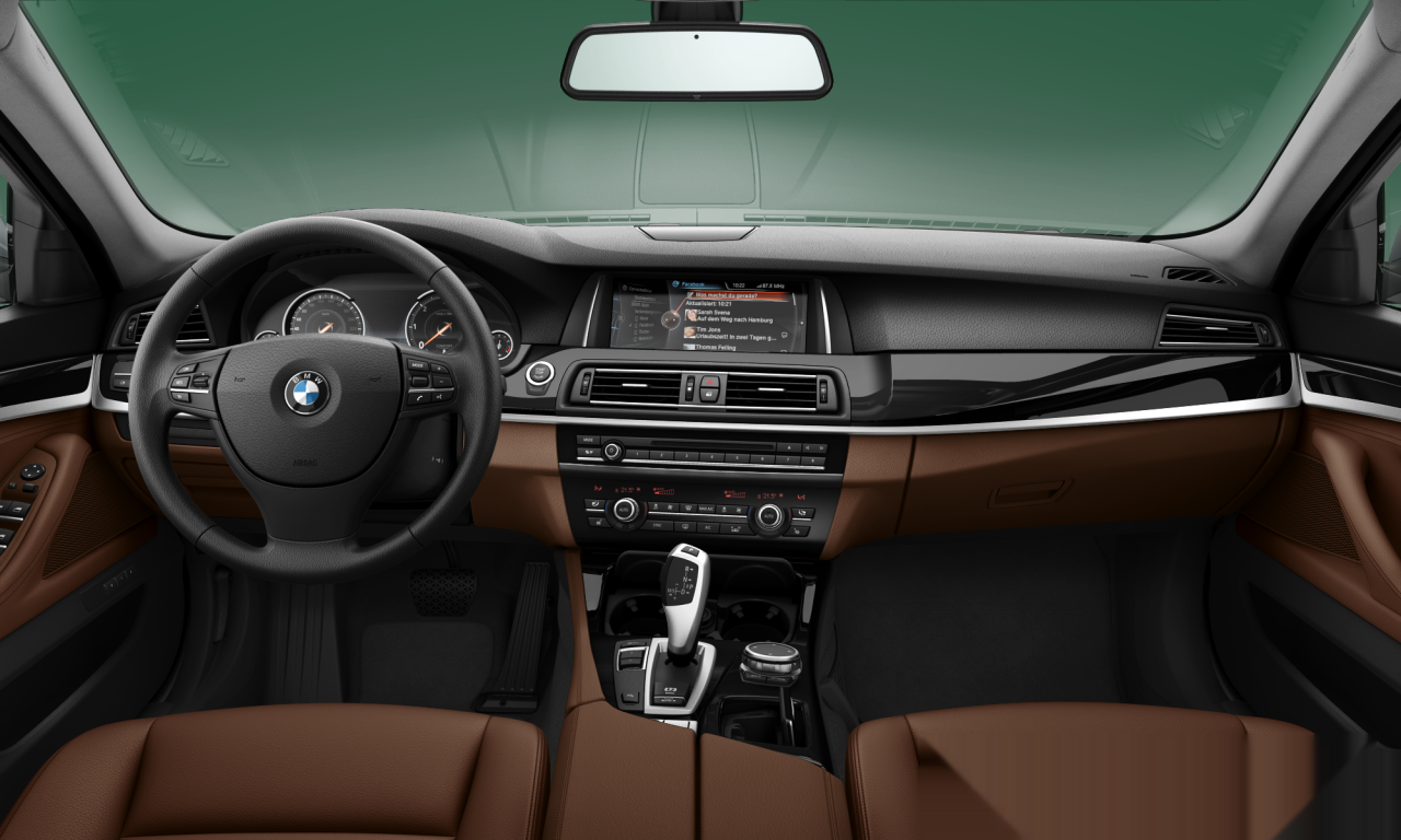 Interior of BMW 520d (F10 (MUE)), VIN WBA5C3103ED039689