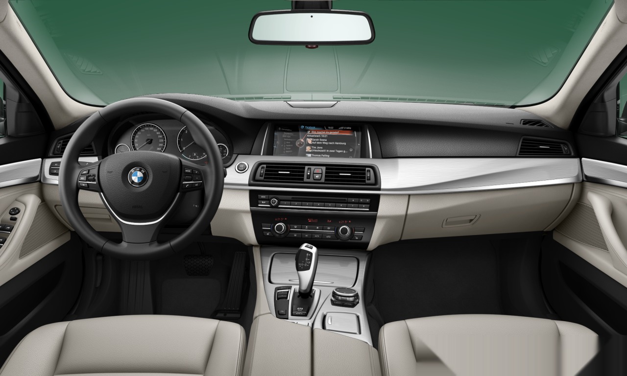 Interior of 2014 BMW 520d (F10 (MUE)), VIN WBA5C32090D603644