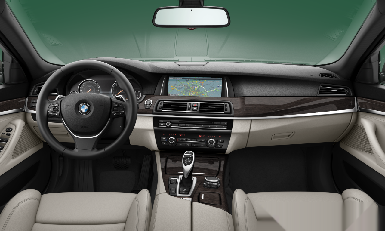 Interior of 2014 BMW 530d xDrive (F10 (MUE)), VIN WBA5D31000D576204