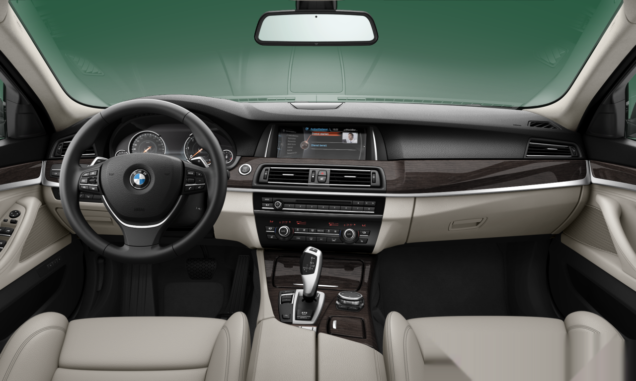 Interior of BMW 520d (F10 (MUE)), VIN WBA5E51000D674514