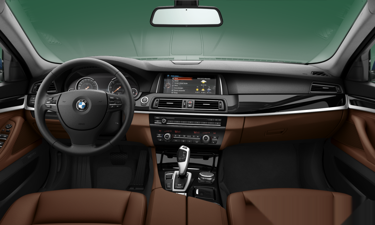 Interior of BMW 520d (F10 (MUE)), VIN WBA5E5105GG069509