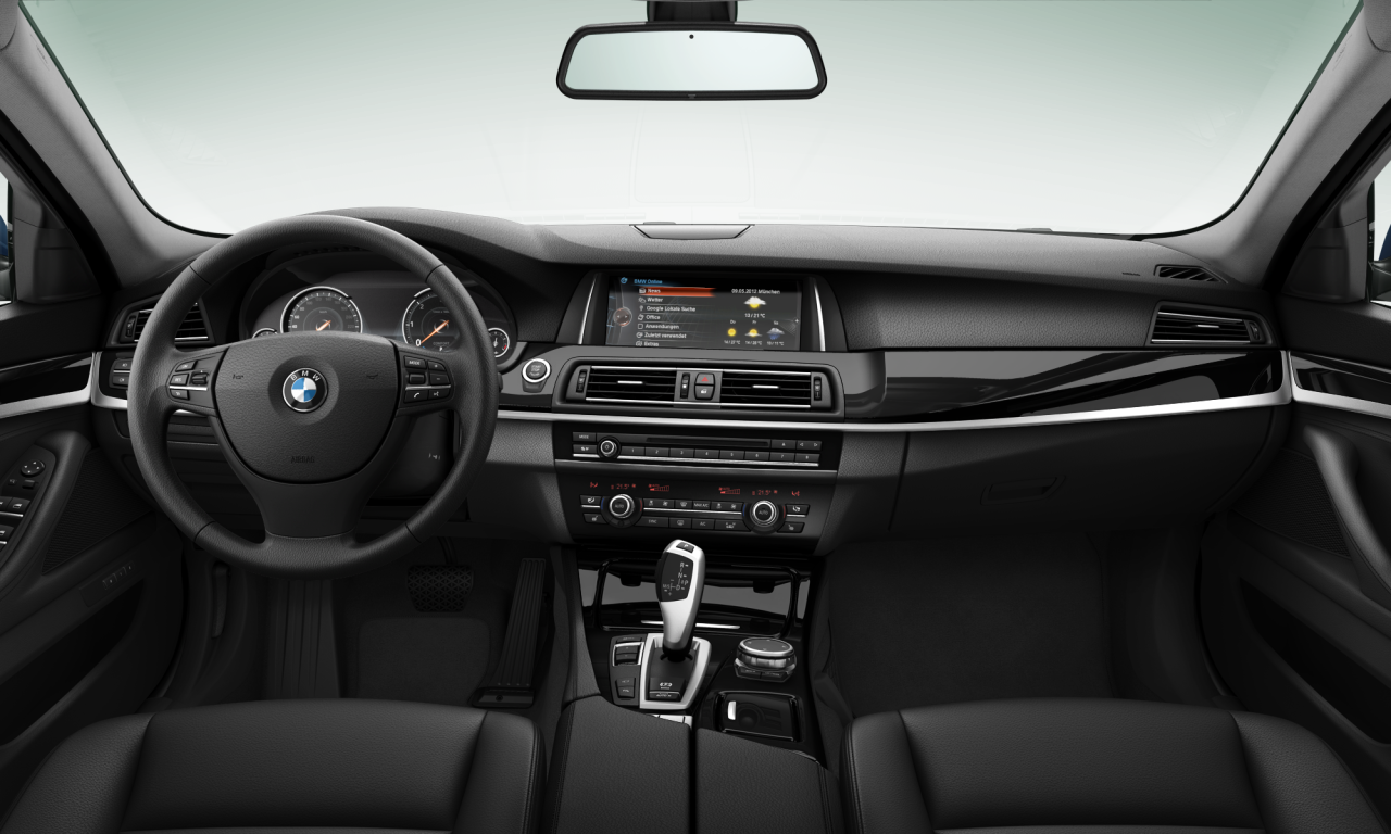 Interior of BMW 520d (F10 (MUE)), VIN WBA5E5107GG070662