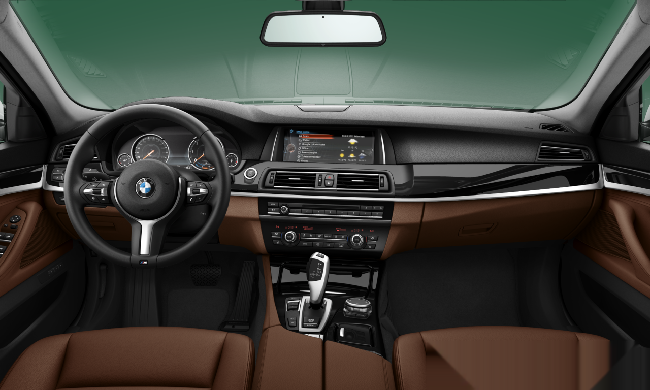Interior of BMW 520d (F10 (MUE)), VIN WBA5E5107GG207146
