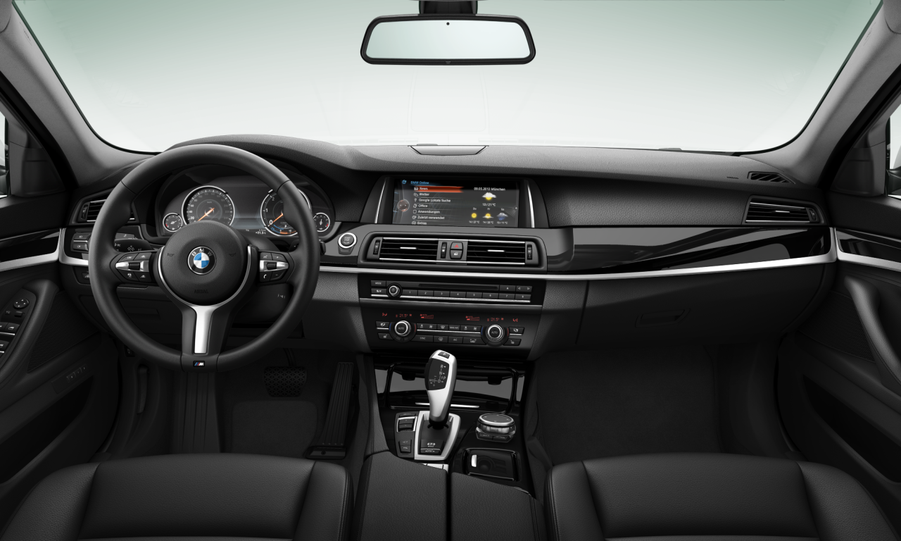 Interior of BMW 520d (F10 (MUE)), VIN WBA5E5107GG210824