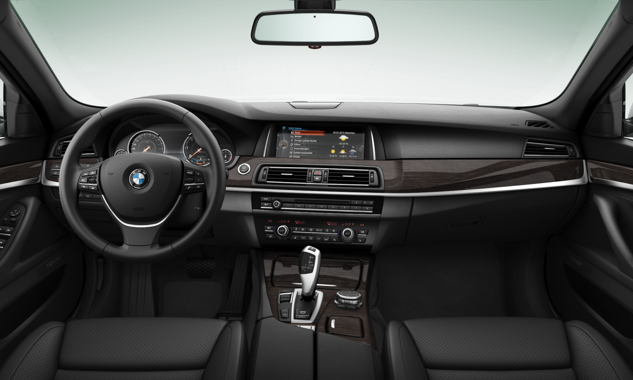 Interior of BMW 520d (F10 (MUE)), VIN WBA5E51080G206626