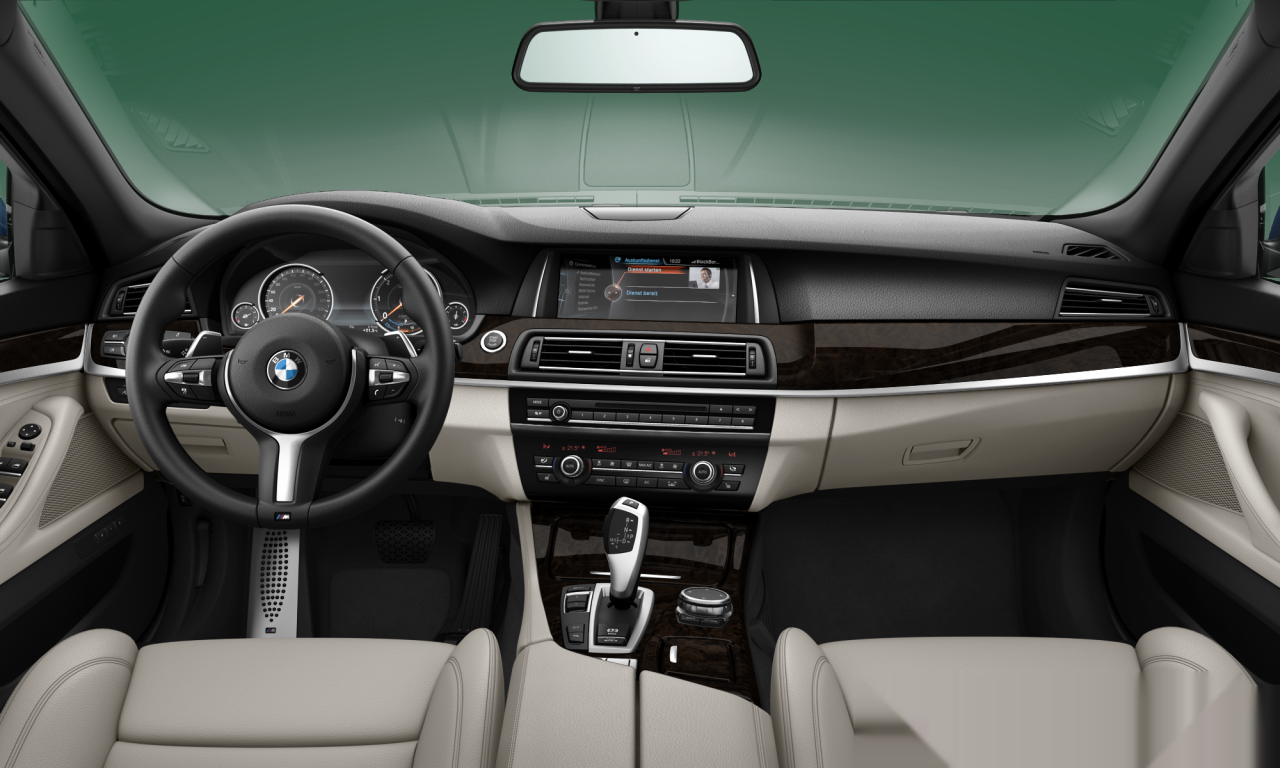 Interior of BMW 520d (F10 (MUE)), VIN WBA5E52070G700121