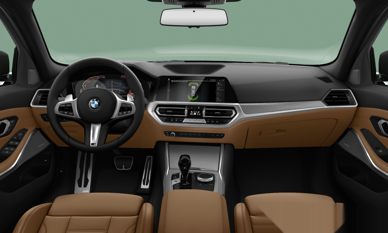Interior of 2019 BMW 320i (G20), VIN WBA5F3106LFH52470