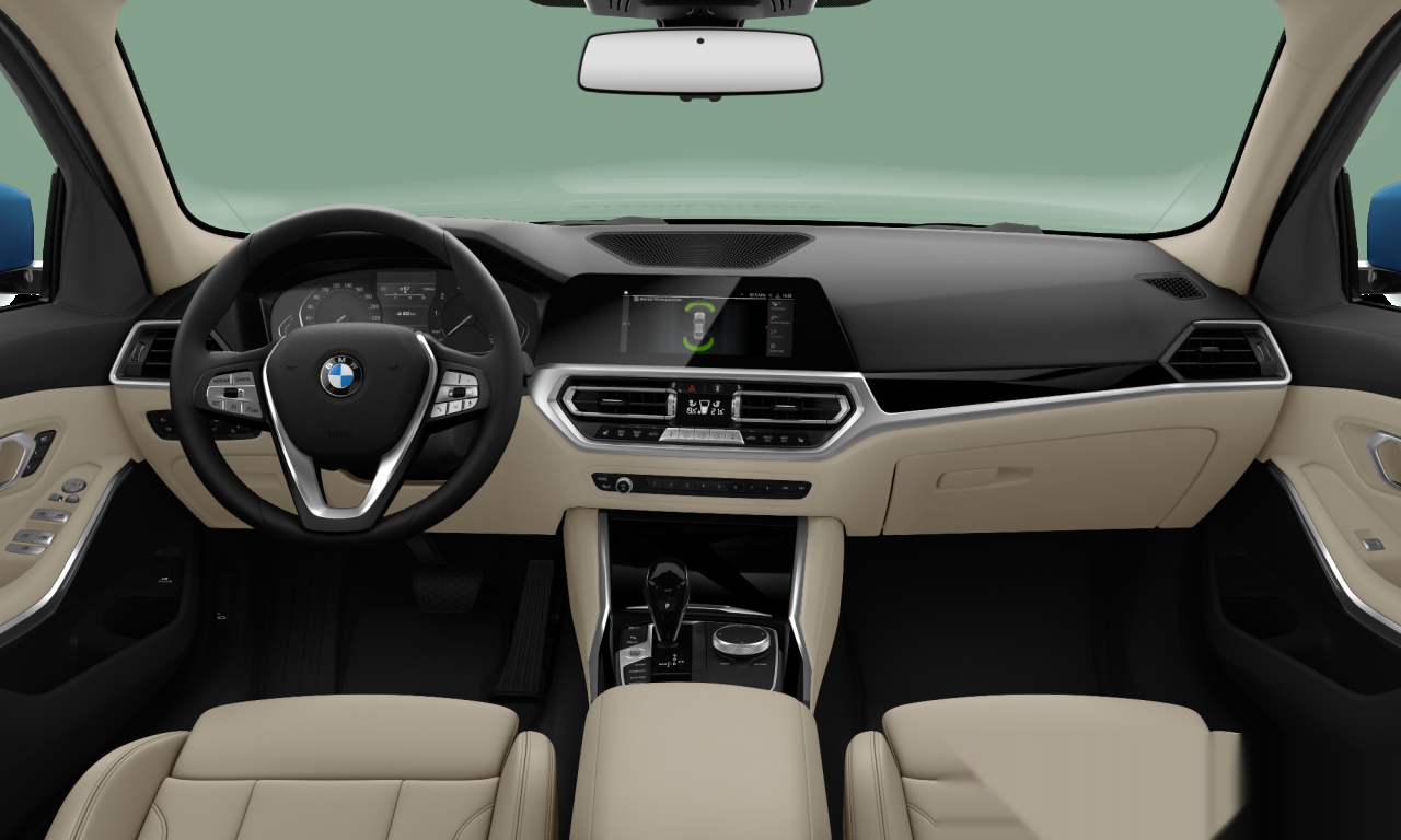 Interior of BMW 320i (G20), VIN WBA5F5102MFK99782